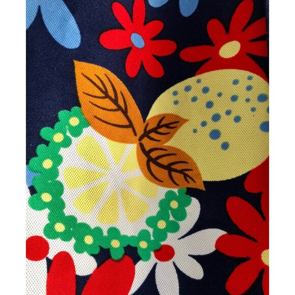 1960s Men’s Shirt, Size M, Vintage Fruit-Print Beach Party Shirt, Lemon Print - Picture 3 of 9